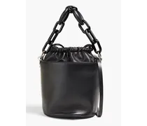 Leather bucket bag - Black