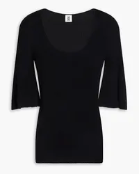 By Malene Birger Remona ribbed TENCEL™ Lyocell top - Black Black