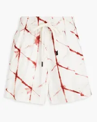 bassike Printed cotton shorts - White White