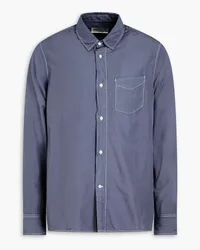 Officine Generale Cotton-poplin shirt - Blue Blue