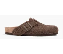 Boston felt slippers - Brown