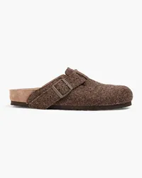 Birkenstock Boston felt slippers - Brown Brown