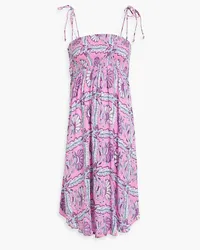 Antik Batik Hupa shirred printed woven dress - Pink Pink