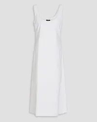 Theory Linen-blend midi dress - White White