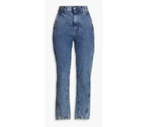 Dasoun high-rise slim-leg jeans - Blue