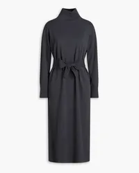 N.Peal Cashmere turtleneck midi dress - Gray Gray