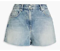 Distressed denim shorts - Blue