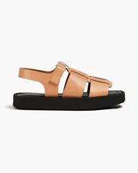 By Malene Birger Kleva leather slingback sandals - Neutral Neutral