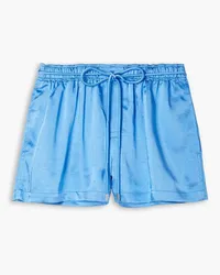 A.L.C. Ryan hammered-satin shorts - Blue Blue