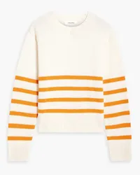 Frame Denim Striped cashmere sweater - Orange Orange