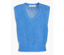 Knitted vest - Blue