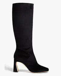 Alberta Ferretti Velvet knee boots - Black Black