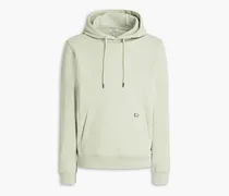 French cotton-blend terry hoodie - Green