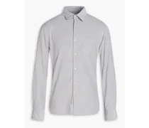 Benoit slim-fit cotton-corduroy shirt - Gray