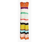 Printed silk-blend maxi dress - Multicolor