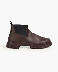 Ganni Rubber Chelsea boots - Burgundy Burgundy