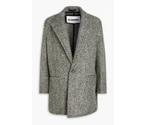 Wool-blend bouclé coat - Gray