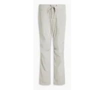 Slub cotton-twill pants - Gray