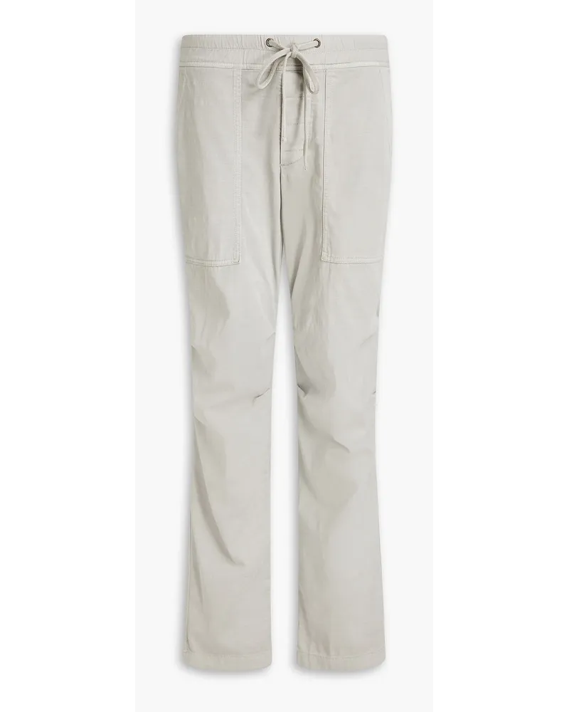 James Perse Slub cotton-twill pants - Gray Gray