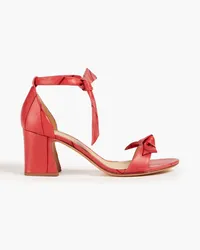 Alexandre Birman Clarita bow-detailed faux leather sandals - Red Red