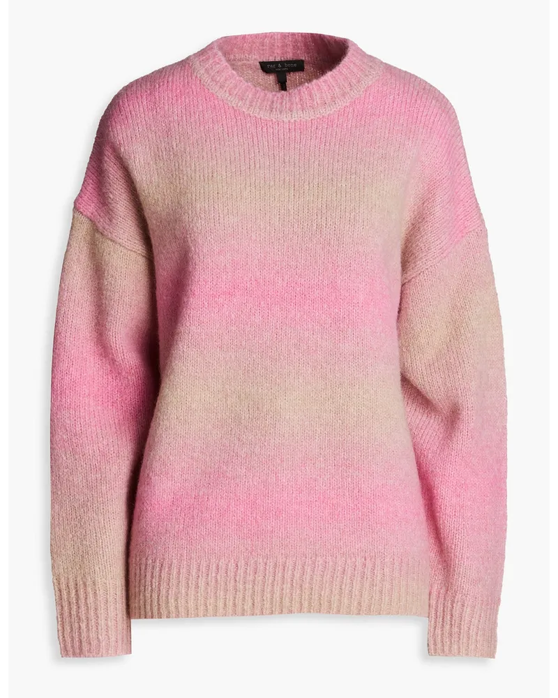 Rag & Bone Holly dégradé alpaca-blend sweater - Pink Pink