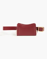 Elleme Fanny Pack two-tone leather belt bag - Burgundy Burgundy