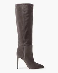 Paris Texas Stiletto suede knee boots - Gray Gray