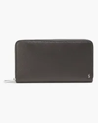 Serapian Textured-leather wallet - Gray Gray