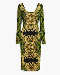 Alice + Olivia Alice Olivia - Delora printed jersey dress - Green Green