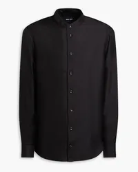 Giorgio Armani Silk-twill shirt - Black Black