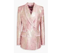 Metallic brocade blazer - Pink