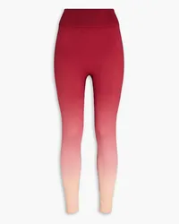 The Upside Dégradé ribbed stretch leggings - Burgundy Burgundy