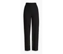 Astouin wool-blend straight-leg pants - Black
