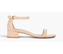 Patent-leather sandals - Neutral
