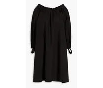 Lyocell-blend mini dress - Black