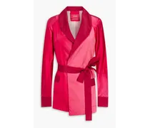 Dione silk-satin jacket - Pink