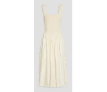 Cordelia cotton-poplin midi dress - White