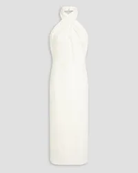 Alice + Olivia Alice Olivia - Suellen open-back wool-jersey midi dress - White White