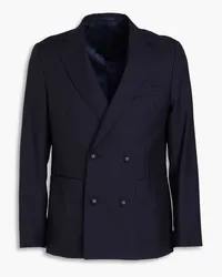 Officine Generale Double-breasted wool blazer - Blue Blue