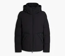 Sierra Supreme quilted shell hooded down jacket - Black