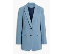 Charles wool-blend twill blazer - Blue