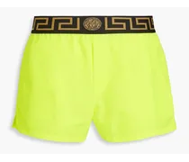 Short-length neon swim shorts - Yellow