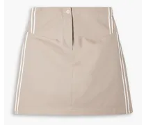 Team striped cotton-twill mini skirt - Neutral
