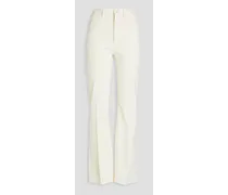 Jersey bootcut pants - White