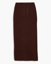 Onia Linen midi skirt - Brown Brown