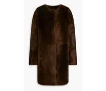 Shearling coat - Brown