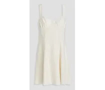 Carolina linen-blend mini dress - White