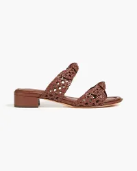 Alexandre Birman Clarita knotted leather sandals - Brown Brown