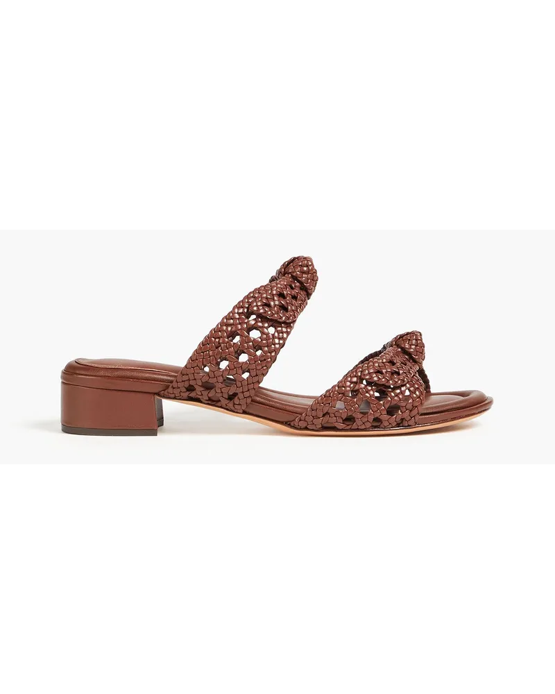 Alexandre Birman Clarita knotted leather sandals - Brown Brown