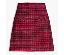 Cotton-blend tweed mini skirt - Pink